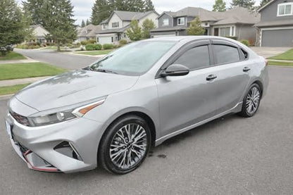 2019-2024 Tape-on Rain Guards for Kia Forte Side Window Deflector Visors EX FE GT LINE LXS Durable Tinted Vent Shade 2020 2021 2022 2023 - size: For Kia Forte 2019-2024