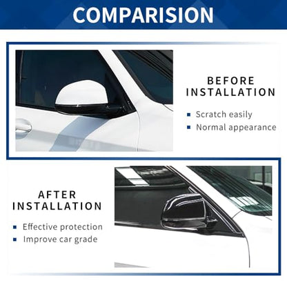 Side Mirror Cover Compatible with X3 G01 X4 G02 / Pre-lci X5 G05 X6 G06 X7 G07 (Gloss Black, G01 G02 G05) - color: Gloss Black, size: G01 G02 G05