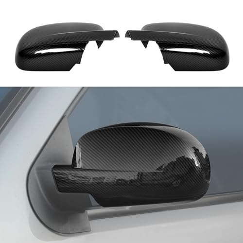 Carbon Fiber Rearview Mirror Full Caps Cover,Left & Right Side Mirror Cover Caps for 2007-2014 Chevy Silverado GMC Sierra Avalanche Tahoe Suburban Yukon Escalade ESV Side View Door Mirror Cover - color: Full Caps Carbon Fiber, size: 2007--2014