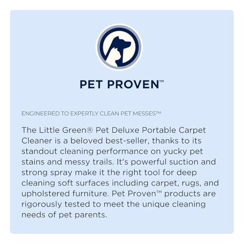 Bissell Little Green Pet Deluxe Portable Carpet Cleaner and Car/Auto Detailer, 3353, Gray/Blue - style: Little Green Deluxe