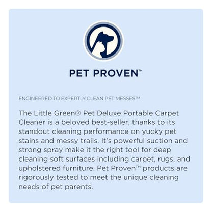 Bissell Little Green Pet Deluxe Portable Carpet Cleaner and Car/Auto Detailer, 3353, Gray/Blue - style: Little Green Deluxe