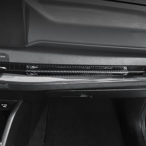Air Vent Cover Trim, Car Dash Cover Trim, Center Console Dashboard Cover, Compatible with Kia K4 2025 Accessories (Carbon Fiber Pattern) - color: Carbon Fiber Pattern