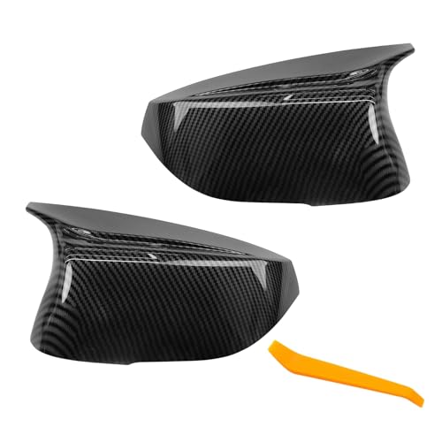 Compatible with Infiniti 2014-2022 Left Driver & Right Passenger Side Mirror Cap Cover,Side View Mirror Cover Replacement for Q50 Q60 Q70 QX30, Carbon Fiber, NOT fit for qx60 - color: Carbon Fiber