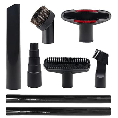Vacuum Attachments for Shop Vac Accessories 1 1/4 inch Cleaning Accessories Kit with Universal Vacuum Hose Adapter Vacuum Extension Wand Horse Hair Brush Flexible Crevice Tool(8 PCS) - size: 8 Pack