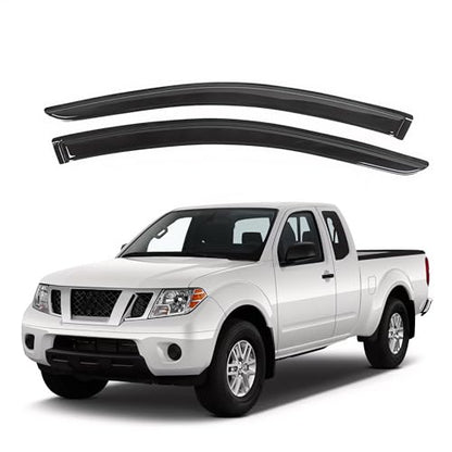 IG Window Visors Fit for 2005-2020 Nissan Frontier King Cab, Out-Channel Rain Guards Vent Wind Deflectors 2PC, Truck Accessories for 05-20 Frontier (Extended Cab Only) - size: 2005-2020 Frontier King Cab