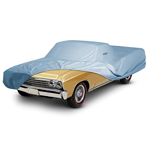 iCarCover Custom Car Cover for 1964-1967 Chevy El Camino Waterproof All Weather Rain Snow UV Sun Hail Protector for Automobiles, Automotive Full Exterior Indoor Outdoor Car Cover - color: Sky Gray, size: 21. Chevy El Camino 1964-1967