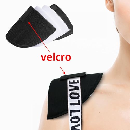 SZMUHLNY 2 Pairs Shoulder Pads for Women Clothes,No-Sewing Required Anti-Slip Detachable Reusable Soft Sponge Shoulder Pads for Men Blazer Clothes Sewing Accessories - color: 2 pack/Skin,Skin