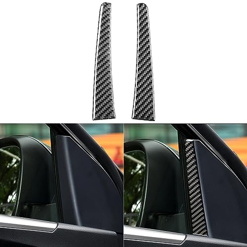 NVCNX Real Premium Carbon Fiber Compatible with Toyota RAV4 2013 2014 2015 2016 2017 2018 XLE LE Limited SE Adventure Platinum Car Inner A Pillar Post Cover Decal Decor Interior Trim Accessories Black - color: Inner a Pillar Post