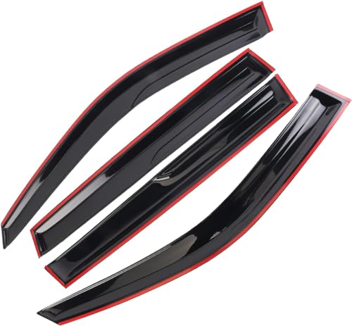 Rain Guards Tape-On Window Vent Visor Fit 2017-2023 Jeep Compass Window Wind Deflector 4pcs Vent Shade，Rain Deflectors Accessories，rain Guards Accessories - size: 2017-2023 Jeep Compass