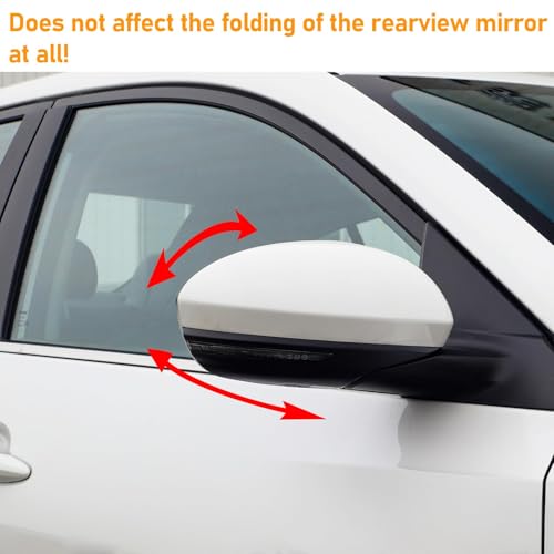 Moonlinks Compatible with Nissan Sentra 2020 2021 2022 2023 2024 Side Mirror Cover Replacement, Pure White Right Passenger Side Clip-on Mirror Cap for Sentra S/SR/SV/Sense/Advance/Exclusive - color: Right Pure White