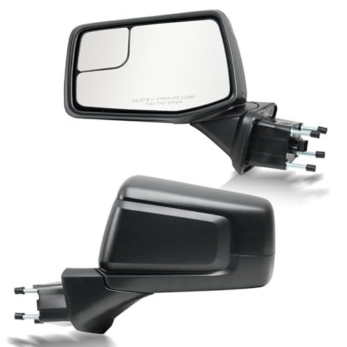 Driver Left Side Door Mirror for 2019-2024 Chevy Silverado 1500, with Heated Power Glass Manual Folding Convex Blind Spot Glass, Replace#GM1320583(5 Pins） - size: Left