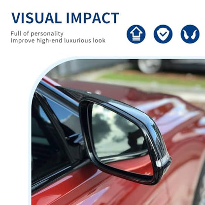 Side Mirror Cover Compatible with 3-Series F30 F31 F34 / 4-Series F32 F33 F36 / 2-Series F22 F23 / 1 Series F20 X1 E84 M2 F87 (Carbon Fiber Pattern, F22 F30 F32 F36) - color: Carbon Fiber Pattern, size: F22 F30 F32 F36
