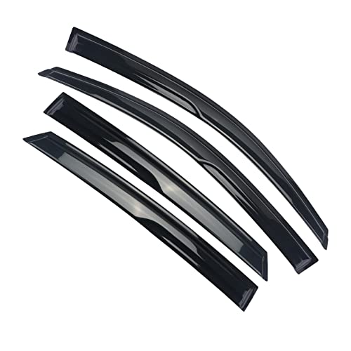 Window Visor Tape-on Side Deflectors Vent Rain Guard 2016-2020 Civic 10th 4-Door Sedan Vent Window Visors, Vent Deflector 4 pcs - size: 2016-2021 Civic Sedan