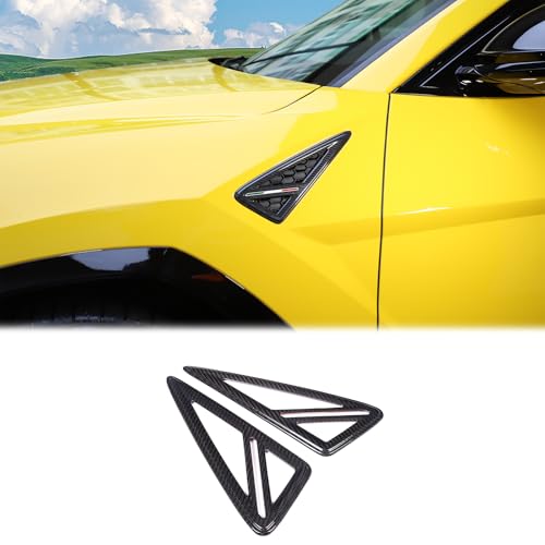 Fender Side Vents Cover Trim Compatible with Lamborghini Urus 2018-2023,Real Carbon Fiber Side Wing Cover Decorative Exterior Accessories (Carbon Fiber Pattern) - color: Carbon Fiber Pattern