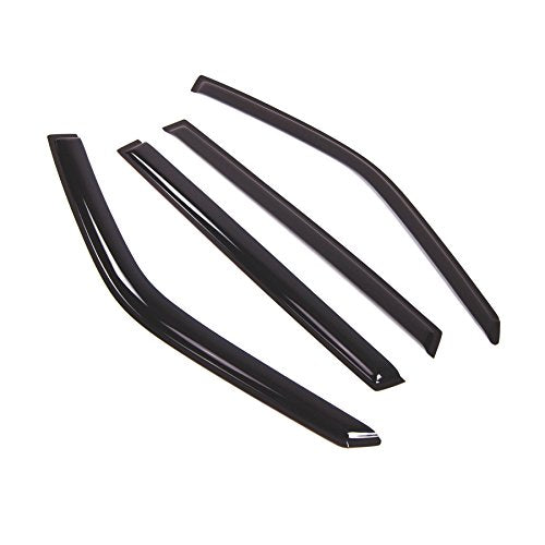 Outside Mount Window Vent Visors Rain Guards Compatible with Suzuki XL-7 2001-2006 | Side Window Wind Deflectors Rain Shields | Black Tinted, 4 Pcs Set, BGWV-404 - color: Black Tinted, size: For Suzuki XL-7 2001-2006