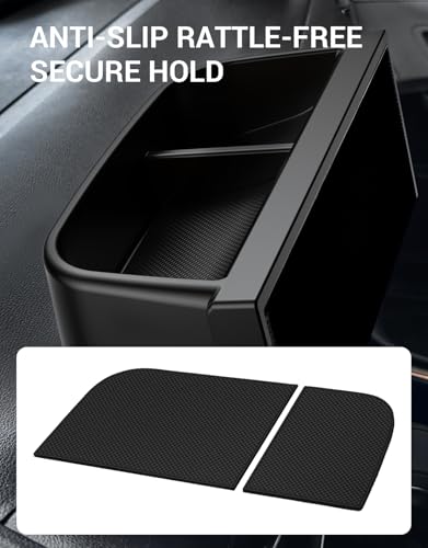Ecarzo 8.0 inches Screen Dash Tray Phone Holder for Toyota Sienna 2025 2026, Custom Fit Behind Screen Dashboard Organizer, Dash Console Storage Tray with Non-Slip Liner (NOT for 12.3-Inch Display) - size: Toyota Sienna 2025-2026 8-Inch Behind Screen Tray