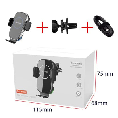 Car Wireless Charger for All Kinds of Cars and Cell Phones Car Phone Holder 15W Fast Charging Cell Phone Wireless Charger (CW16)