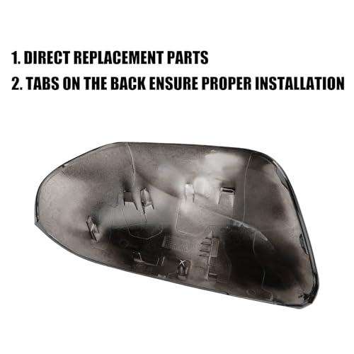 Left Driver Side Car Mirror Cap Cover Compatible with Toyota Prius 2016 2017 2018 2019 2020 2021, Direct Replacement, 87945-47060, Black - color: black, size: Left