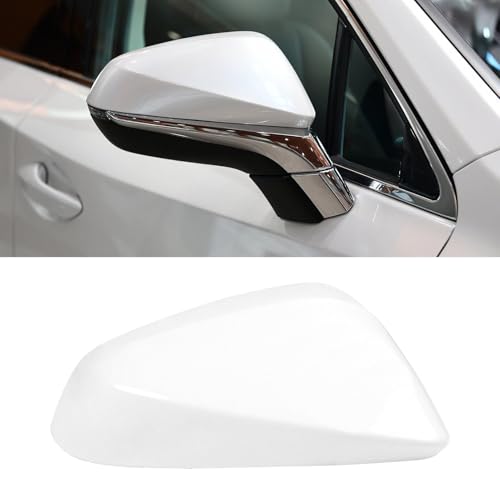 Compatible with Lexus NX200t/NX300/NX300h/RX350/RX350L Right Passenger Side Mirror Cap Cover, Pearl White Side Door Rearview Mirror Cover Replacement for RX350 Replaces for 87915-0E060 - color: Right White