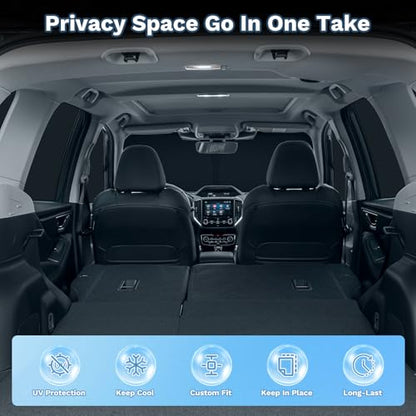 KUST Car Window Shades for BMW X3 2025-2026 Windshield Sun Shade Side Window Cover UV Block Privacy Protection X3 Accessories for Camping Blackout Rear Back Full Set 7PCS - size: FOR | BMW X3 2025-2026 (7pcs)