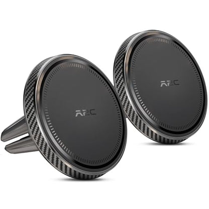 A2C 2 Pack Slim Magnetic Phone Holder for Car, Rental Car Essentials for Travel, No Assembly, Compact, One-Hand Operation, Easy Removal, Reusable, Upgraded Air Vent Phone Mount Compatible with MagSafe - style: 2-Pack