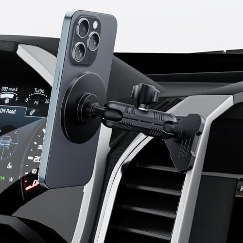 Kaishengyuan Magnetic Vent Phone Mount Compatible with 2015-2020 Ford F-150, 2017-2021 Super Duty & 2018-2021 Expedition, Car Full Metal Phone Holder Cradles Bracket Stand for All Smartphone - style: Magnetic
