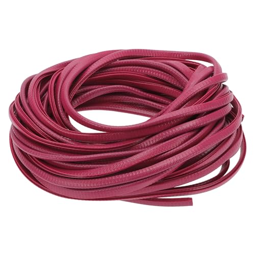 Motoforti Universal Car Door Edge Protective Sealing Strip U-Type Door Scratch Protection Guard, 65.62ft 20m, Anti-scratch Collision, PVC Iron, Rose Red - color: Red, size: 20m/65.62ft