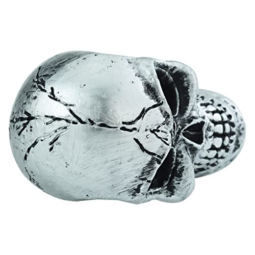 Skull Gear Speed Shift Stick Head Fit Most Cars - color: Silver