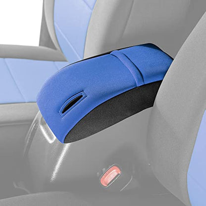 Diver Down Neoprene Center Console Cover - Fits Jeep 1997-2006 TJ Wrangler - Cushioned Armrest Cover - Doesn't Burn Your Elbow - Tight Custom Fit - Comfortable Foam Armrest Pad (01-06 Blue) - color: Blue, size: 2001-2006 TJ