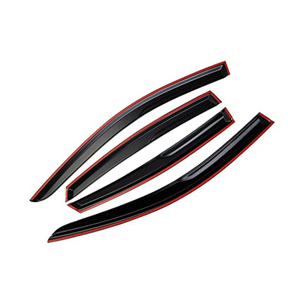 Window Visors Rain Guards Deflector 4 Piece Set Designed for 2013-2018 Nissan Altima 94861 - size: 2013-2018 Nissan Altima