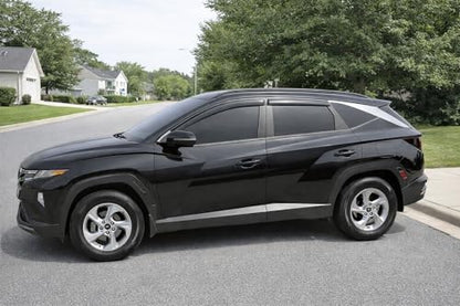 2022-2026 Tape-on Rain Guards for Hyundai Tucson Side Window Deflector Visors SE SEL N-Line XRT Limited Hybrid Durable Tinted Vent Shade 2023 2024 2025 - size: For Hyundai Tucson 2022-2026