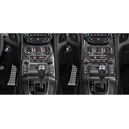 Compatible with Hyundai Genesis Coupe 2013 2014 2015 2016 Car Trim Stickers Center Control Panel Real Carbon Fiber Decals Interior Accessories - color: Central Console Panel