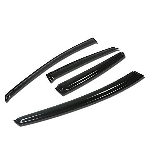 Auto Dynasty Rain Guards Tape-On Compatible with 2010-2014 Prius XW30 4DR 4pcs Window Visor Deflector - size: 10-14 Toyota Prius 4-Door