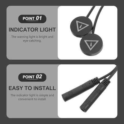 Mobestech Car Blind Spot Monitoring Light with Line-Connected Sensor for Lane Change Assistance and Enhanced Driving Safety Easy Installation 11.8 Inch