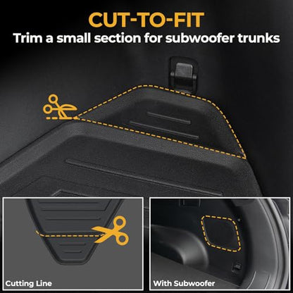 Floor Mats for Hyundai Tucson Hybrid 2022-2026, All Weather Floor Mats Trunk Cargo Liner with Backrest Protectors Accessories, Full Coverage Set (Not fit PHEV) - size: For Hyundai Tucson Hybrid | 2022-2026