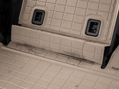 WeatherTech SeatBack Cargo Liner HP for GMC Yukon XL, Escalade ESV, Escalade-V ESV - Behind 3rd Row w/Bumper Protector (411466IMSK), Tan - color: Tan