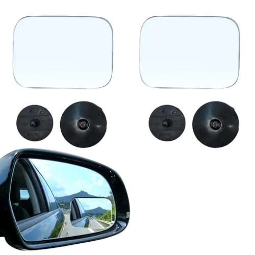 2PCS Blind Spot Mirror, Automotive Exterior Accessories, 360° Adjustable Hd Wide-Angle View For Most Cars, SUVs, Trucks (Square Mirror) - style: Square Mirror