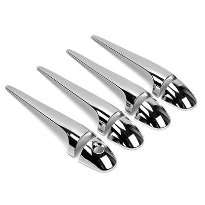 Dreamseek 8Pcs 4 Door Handle Cover Compatible with Toyota RAV4 2013-2018 Exterior ABS Molding Protector Trim (Chrome Plated) - size: Door Handle Cover
