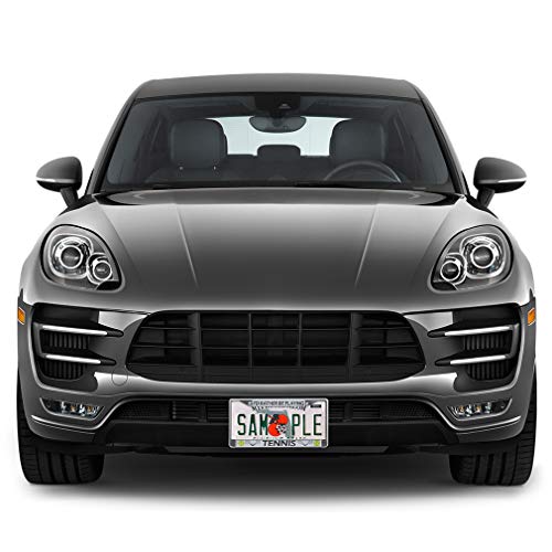Fastasticdeals Metal Insert License Plate Frame I'd Rather Be Playing Tennis C Weatherproof Car Accessories Chrome 2 Holes Solid Insert - color: Chrome 2 Holes Solid Insert