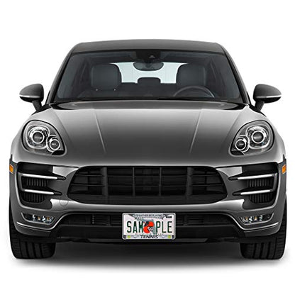 Fastasticdeals Metal Insert License Plate Frame I'd Rather Be Playing Tennis C Weatherproof Car Accessories Black 2 Holes Solid Insert - color: Black 2 Holes Solid Insert