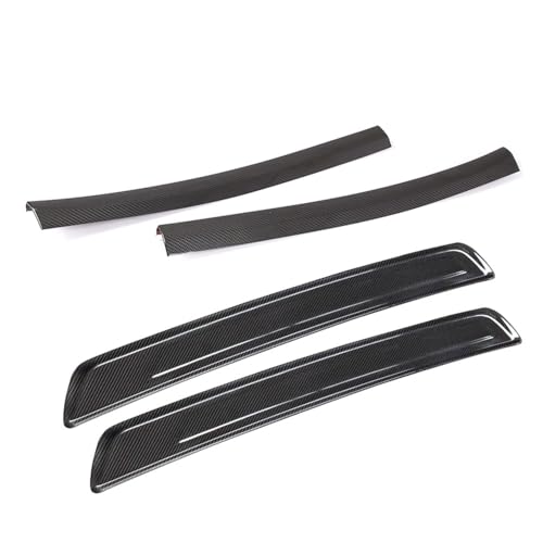for 2019-2022 Toyota Supra Car Interior Accessories Real Dry Carbon Fiber Door Sill Trim Strips 4PCS (Black Carbon)