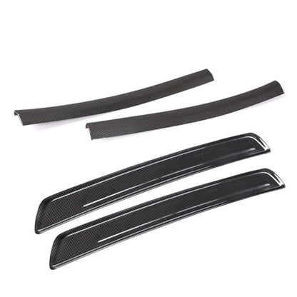 for 2019-2022 Toyota Supra Car Interior Accessories Real Dry Carbon Fiber Door Sill Trim Strips 4PCS (Black Carbon)