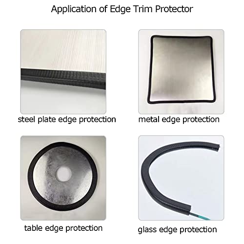 Rubber Edge Trim Black 26Feet, Fits 1/8” Edge, Flexible U Shape Seal Strip for Sharp/Rough Surfaces, Cars, Trucks, Boats - style: Fits 1/8" Edge
