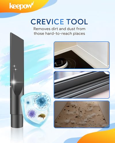 KEEPOW Micro Cleaning Nozzle Kit, 1-1/4" Detailed Cleaning Vacuum Attachments Vacuum Accessories for Compact Wet Dry Shop Vacuum, 6 Pieces - size: 6 Pack