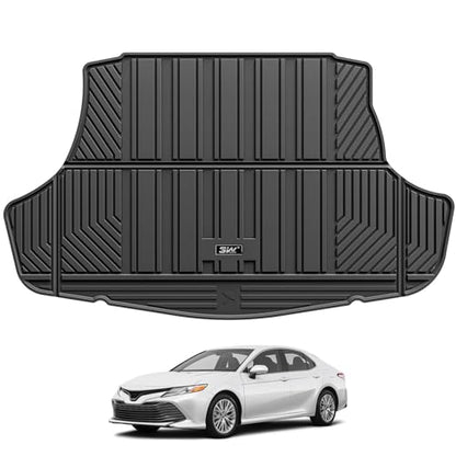 3W Trunk Mat for Toyota Camry 2018-2026 & Toyota Avalon 2019-2022, TPE All-Weather Trunk Liner, Hybrid/L/LE/SE/TRD/XLE/XSE Models, Black - style: 5. Camry|18-26|Cargo Liner