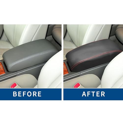 Compatible with Center Console Armrest Cover for Toyota Camry 2007 2008 2009 2010 2011 Leather Arm Rest Storage Box Lids Cushion Protector Pad - size: Camry 2007-2011