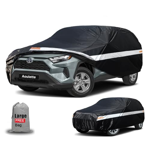 Toyota Car Cover Custom Fit for Toyota RAV4/RAV4 Prime, Waterproof Car Cover for Automobiles All Weather, Lightweight Full Exterior Cover Outdoor Sun Rain Dust Snow Wind Protection. - size: Custom Fit Toyota RAV4