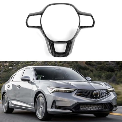 for 2022 2023 2024 2025 Honda Civic 11th Gen Accessories ABS Carbon Fiber Decals Interior Stickers - color: Caebon Fiber a