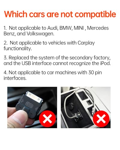 USB Bluetooth 5.3 Car Adapter Compatible for Infiniti,Nissan,GMC,Chevy,Honda,Ford,Mazda Music Interface Connector