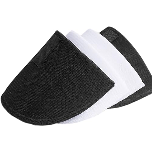 SZMUHLNY 2 Pairs Shoulder Pads for Women Clothes,No-Sewing Required Anti-Slip Detachable Reusable Soft Sponge Shoulder Pads for Men Blazer Clothes Sewing Accessories - color: 2 pack/Black,White